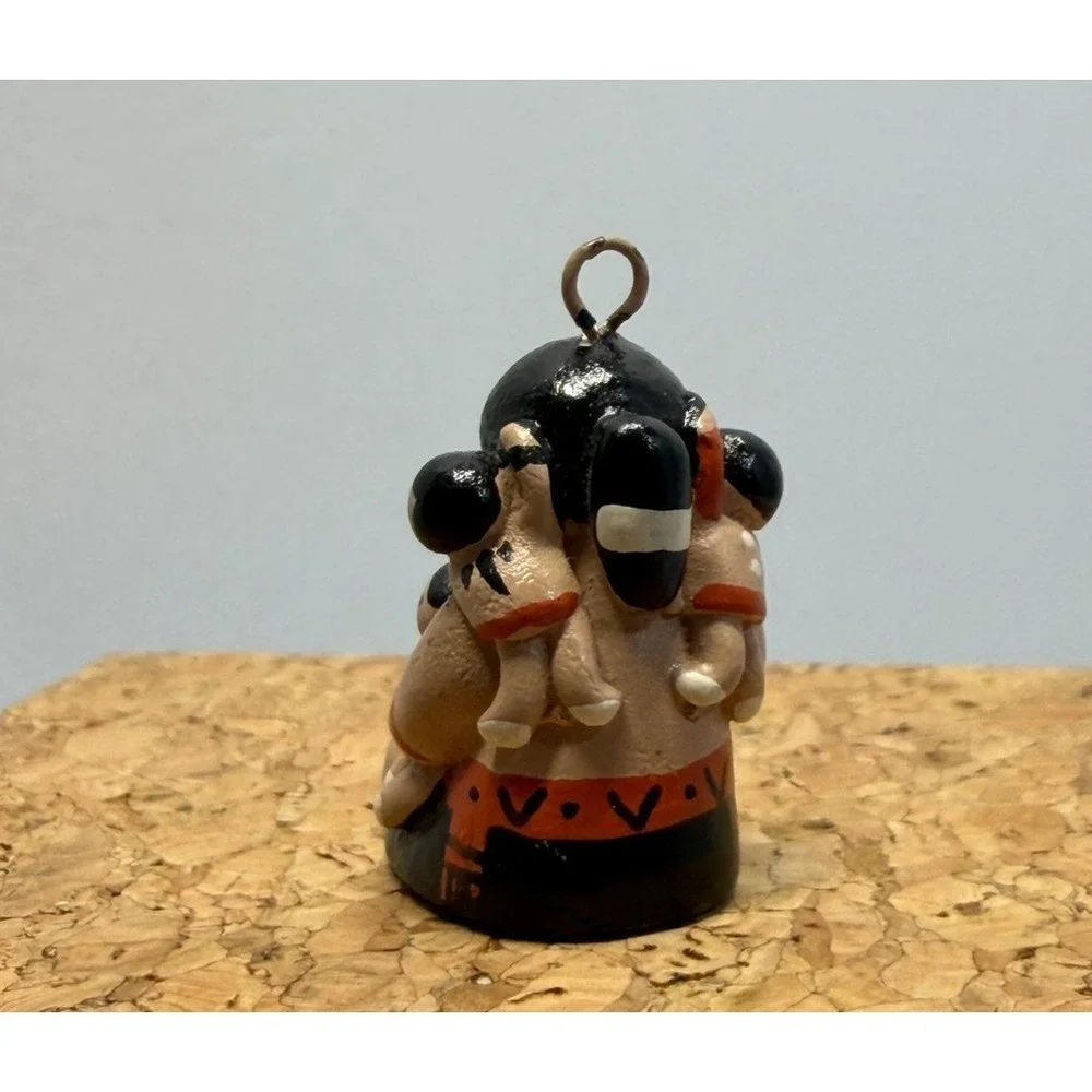 VTG Cleo Teissedre Native Navajo Storyteller Pendant‎ Rare Mini Signed Numbered